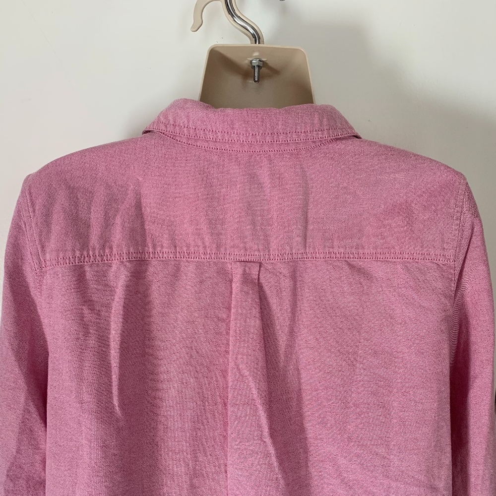 J.Crew Chambray Pullover Button Up Blouse - image 6